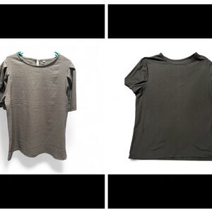 Women’s XXL gray shirt and cute soft black XXL tshirt